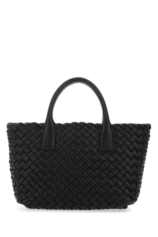 Black leather mini Cabat handbag Black BOTTEGA VENETA (709464V1OW1)