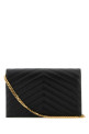 Black leather Envelope clutch Black SAINT LAURENT (742920BOW01) Black leather Envelope clutch Black SAINT LAURENT (742920BOW01)