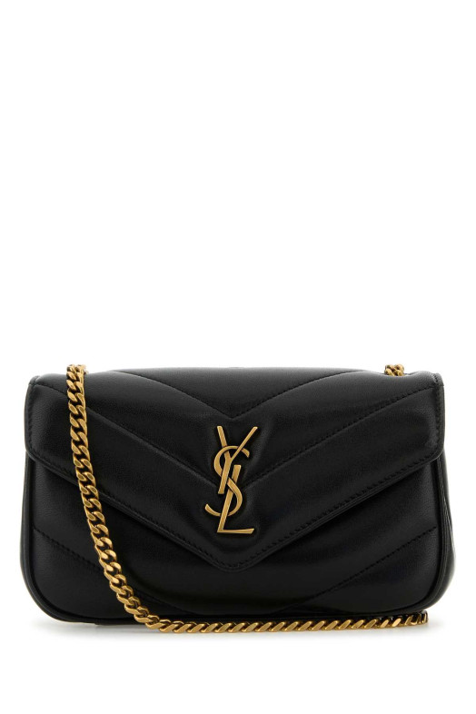 Black leather mini LouLou crossbody bag Black SAINT LAURENT (821749AAEAX) Black leather mini LouLou crossbody bag Black SAINT LAURENT (821749AAEAX)