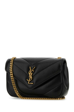 Black leather mini LouLou crossbody bag Black SAINT LAURENT (821749AAEAX) Black leather mini LouLou crossbody bag Black SAINT LAURENT (821749AAEAX)
