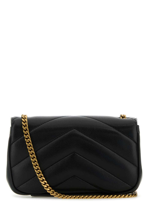 Black leather mini LouLou crossbody bag Black SAINT LAURENT (821749AAEAX) Black leather mini LouLou crossbody bag Black SAINT LAURENT (821749AAEAX)