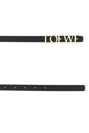 Black leather belt Black LOEWE (E619Z16X16)