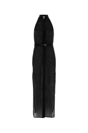 Black linen dress Black LE KASHA (JABAL) Black linen dress Black LE KASHA (JABAL)