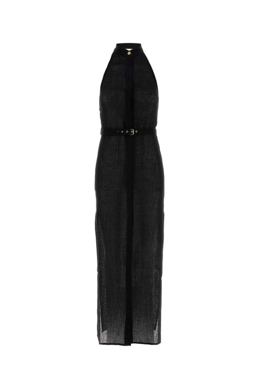 Black linen dress Black LE KASHA (JABAL) Black linen dress Black LE KASHA (JABAL)