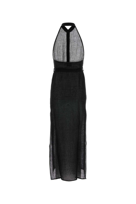 Black linen dress Black LE KASHA (JABAL) Black linen dress Black LE KASHA (JABAL)