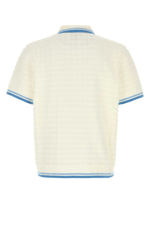 White boucle polo shirt White CASABLANCA (MPF25KW99901) White boucle polo shirt White CASABLANCA (MPF25KW99901)