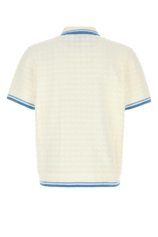 White boucle polo shirt White CASABLANCA (MPF25KW99901) White boucle polo shirt White CASABLANCA (MPF25KW99901)