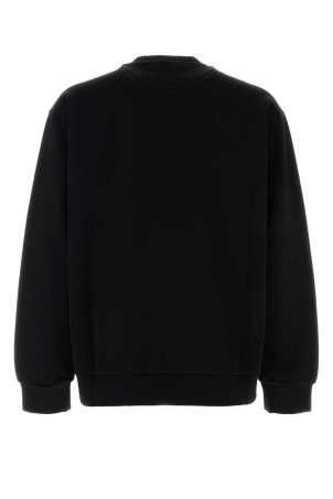 Black cotton blend sweatshirt Black PRADA (UJL79BSOOO11OQ)