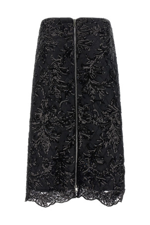 Юбка-миди «Джулия» Черная GIULIALACEBLACKINBLACK