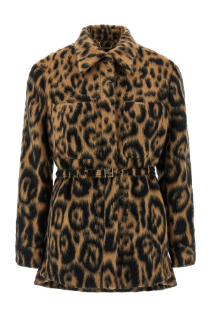 Куртка Animalier Бежевый FENDI FJ7561AVJFF1T6O Куртка Animalier Бежевый FENDI FJ7561AVJFF1T6O