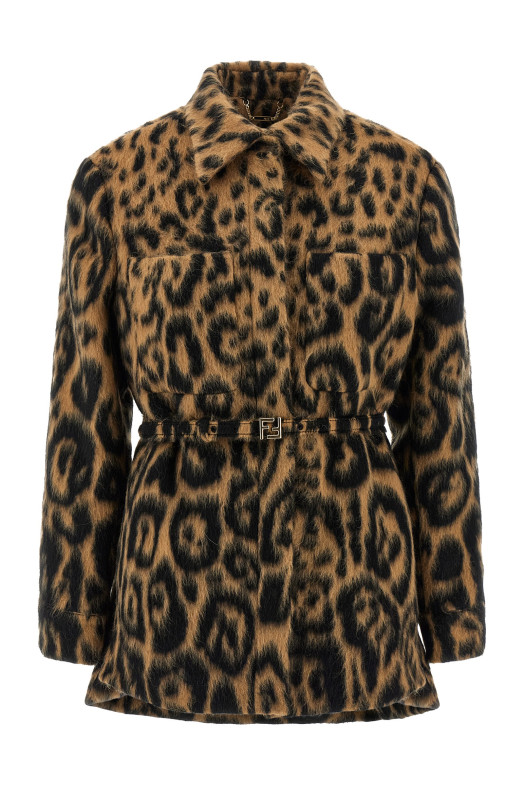 Куртка Animalier Бежевый FENDI FJ7561AVJFF1T6O Куртка Animalier Бежевый FENDI FJ7561AVJFF1T6O