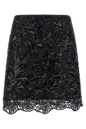 Юбка «Мони» Черная MONILACEBLACKINBLACK