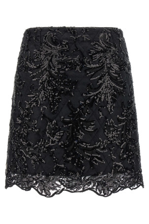 Юбка «Мони» Черная MONILACEBLACKINBLACK