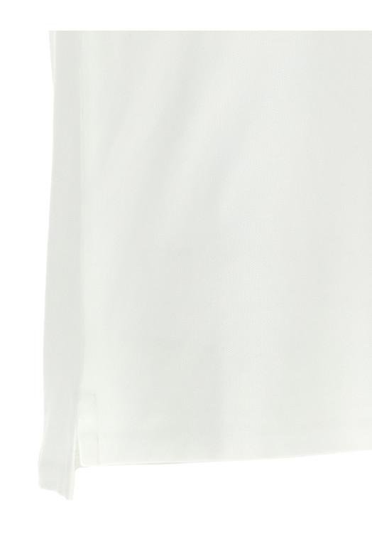 Logo embroidery polo shirt White Logo embroidery polo shirt White
