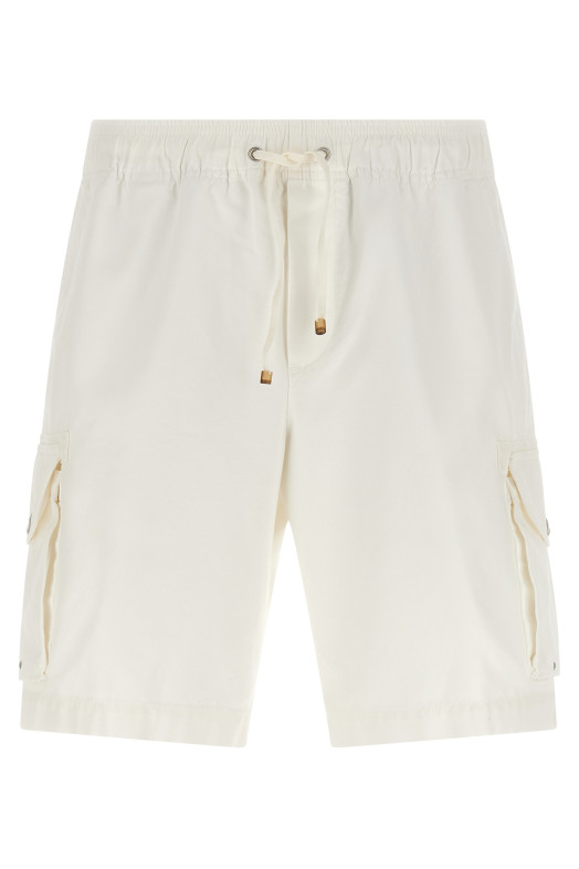Cargo pocket bermuda shorts White Cargo pocket bermuda shorts White