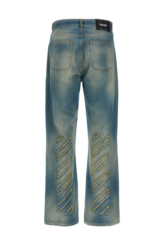 'Diag Raw Patch' jeans Blue 'Diag Raw Patch' jeans Blue