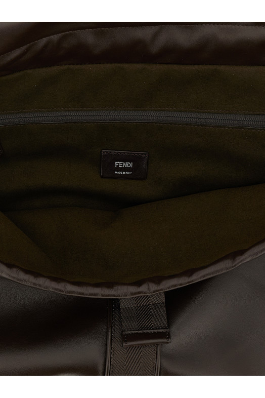 'Fendi Flux Maxi Messanger' handbag Brown