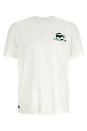Футболка з принтом Біла LACOSTE TH5517001 Футболка з принтом Біла LACOSTE TH5517001