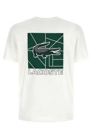 Футболка з принтом Біла LACOSTE TH5517001 Футболка з принтом Біла LACOSTE TH5517001