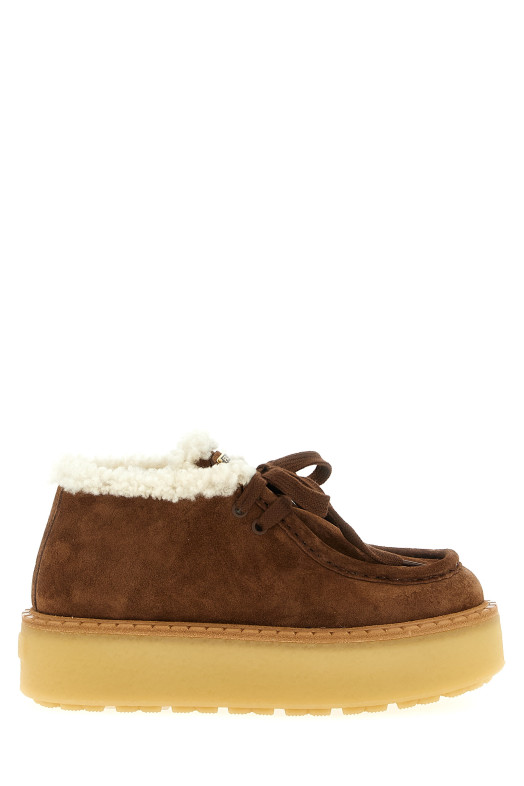 Suede lace ups Brown Suede lace ups Brown