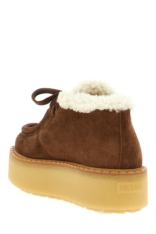 Suede lace ups Brown Suede lace ups Brown
