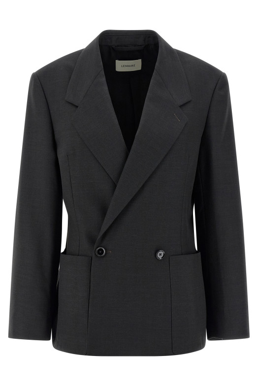 Double-breasted tailored blazer Black Double-breasted tailored blazer Black