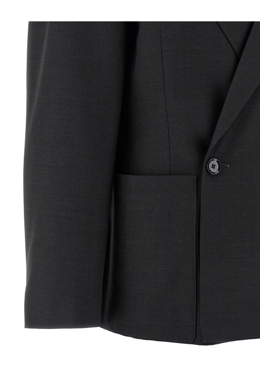 Double-breasted tailored blazer Black Double-breasted tailored blazer Black