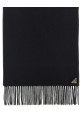 Silk and cashmere scarf Black
