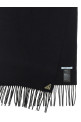 Silk and cashmere scarf Black