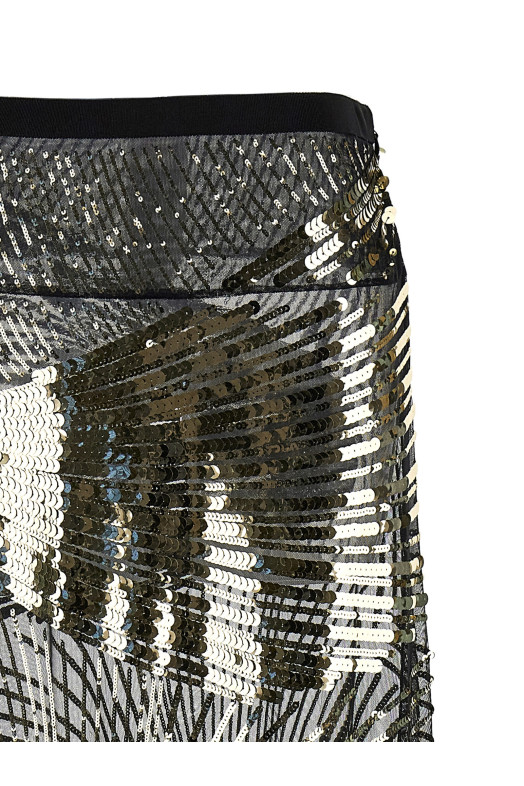 Полупрозрачная юбка макси Черный EMILIO PUCCI 5URW305U941999 Полупрозрачная юбка макси Черный EMILIO PUCCI 5URW305U941999