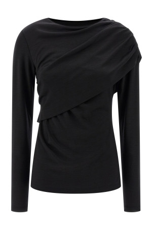 ISABEL MARANT 'Asna' верхня частина чорного кольору HT0515FEC4J26I01BK ISABEL MARANT 'Asna' верхня частина чорного кольору HT0515FEC4J26I01BK