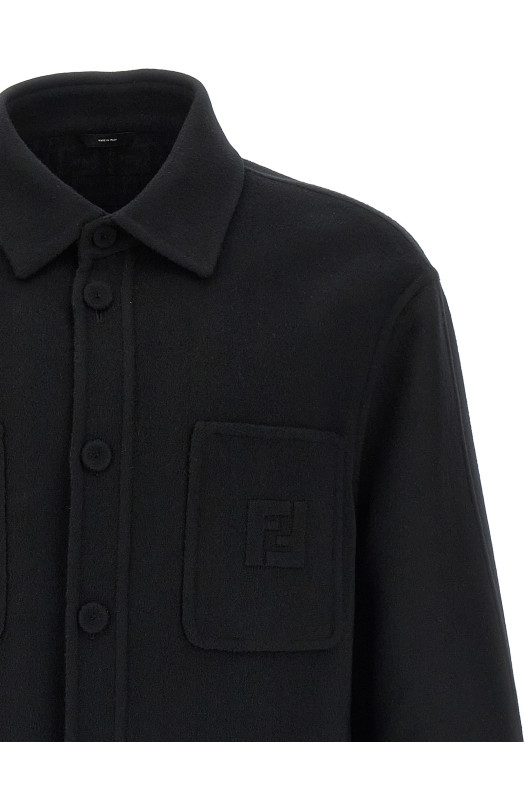 Wool overshirt Black Wool overshirt Black