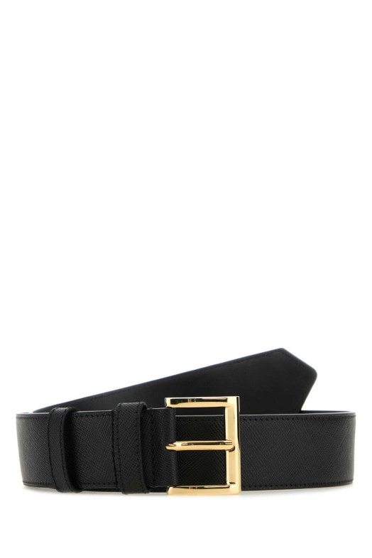 Black leather belt Black PRADA (1CC545053) Black leather belt Black PRADA (1CC545053)