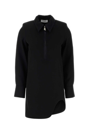 Black gabardine mini dress White THE ATTICO (251WCA00434WWW065AA) Black gabardine mini dress White THE ATTICO (251WCA00434WWW065AA)