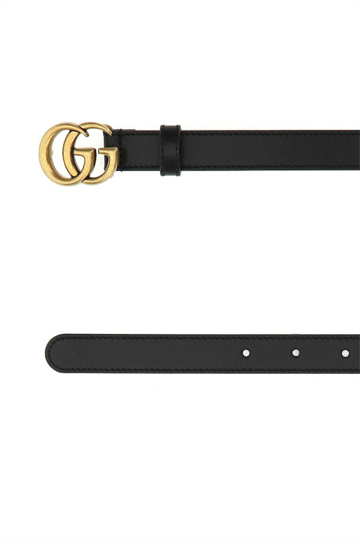 Black leather belt Black GUCCI (409417AP00T) Black leather belt Black GUCCI (409417AP00T)