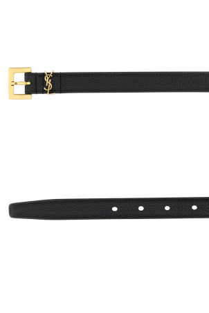 Black leather Cassandre belt Black SAINT LAURENT (554465DTI0W) Black leather Cassandre belt Black SAINT LAURENT (554465DTI0W)