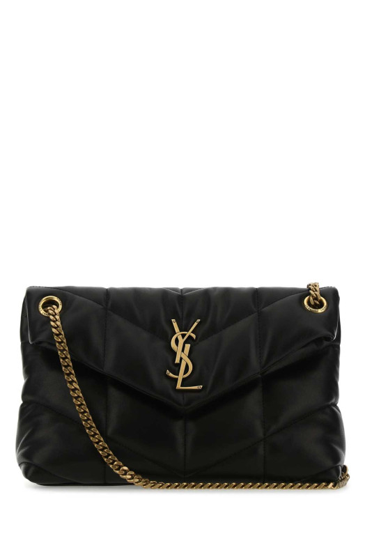 Black nappa leather small Puffer shoulder bag Black SAINT LAURENT (5774761EL07)