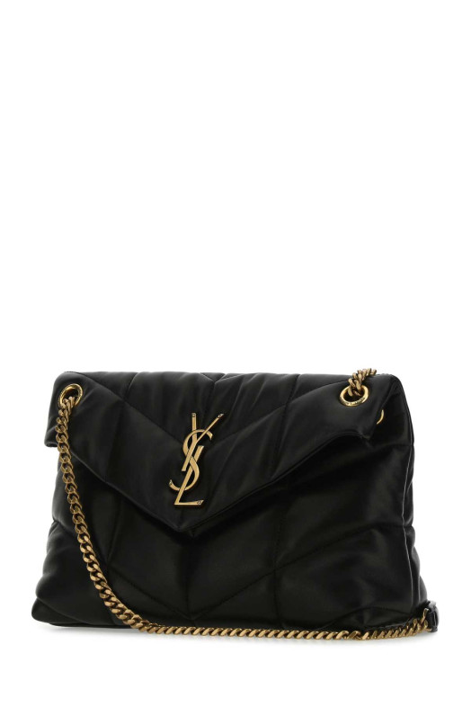 Black nappa leather small Puffer shoulder bag Black SAINT LAURENT (5774761EL07)