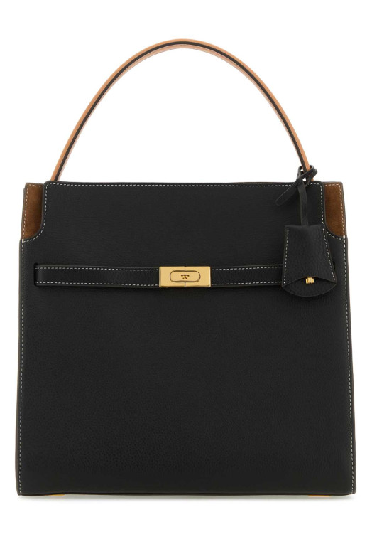 Двухцветная кожаная сумка Double Lee Radziwill TORY BURCH (59533) Двухцветная кожаная сумка Double Lee Radziwill TORY BURCH (59533)