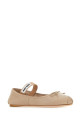 Powder pink leather ballerinas MIU MIU (5F794DFDX05XUU) Powder pink leather ballerinas MIU MIU (5F794DFDX05XUU)