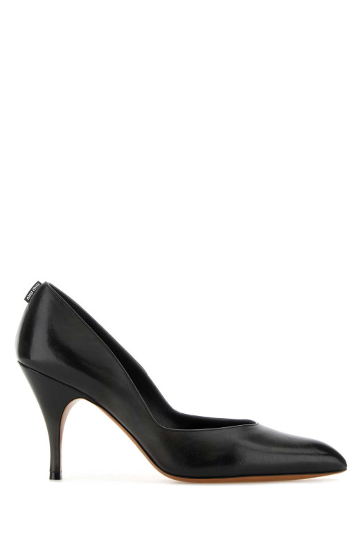 Black leather pumps Black MIU MIU (5I546EFA085537) Black leather pumps Black MIU MIU (5I546EFA085537)