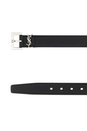 Black leather Cassandre belt Black SAINT LAURENT (634437BOO0E) Black leather Cassandre belt Black SAINT LAURENT (634437BOO0E)
