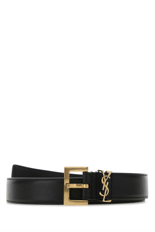 Black leather belt Black SAINT LAURENT (634437BOO0W) Black leather belt Black SAINT LAURENT (634437BOO0W)