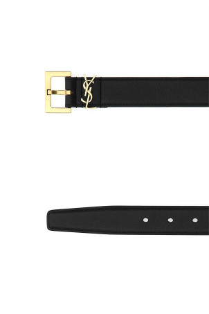 Black leather belt Black SAINT LAURENT (634437BOO0W) Black leather belt Black SAINT LAURENT (634437BOO0W)