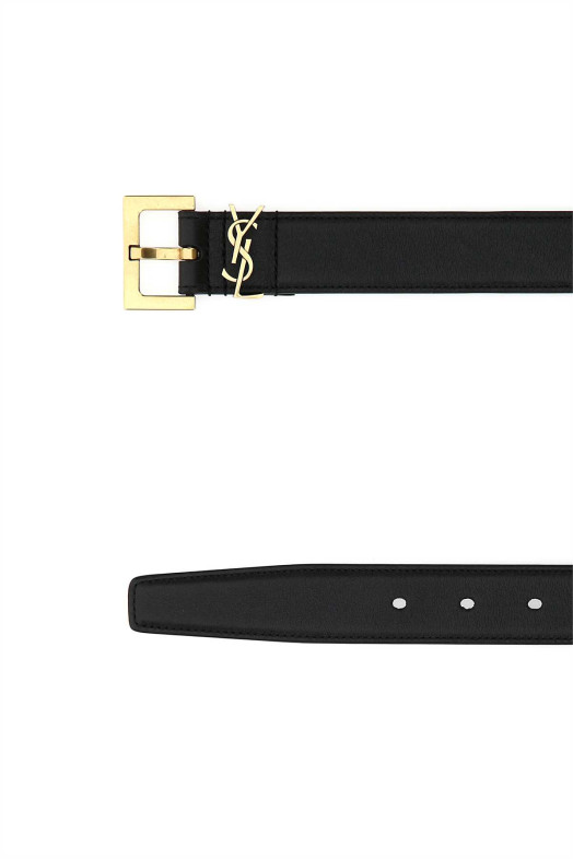 Black leather belt Black SAINT LAURENT (634437BOO0W) Black leather belt Black SAINT LAURENT (634437BOO0W)