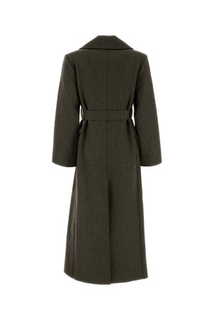 Melange sage green wool coat CO (6542BSWCF25) Melange sage green wool coat CO (6542BSWCF25)