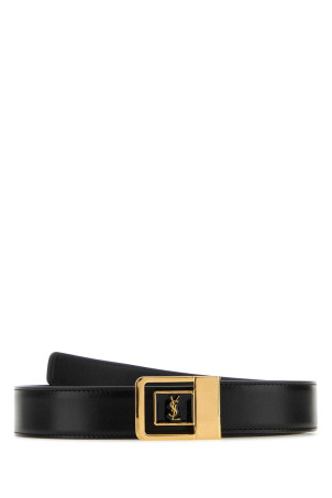 Black leather belt Black SAINT LAURENT (732556AAB25) Black leather belt Black SAINT LAURENT (732556AAB25)