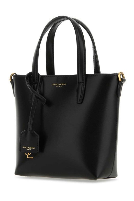 Black leather mini Saint Laurent shopping bag Black SAINT LAURENT (773995AADDI) Black leather mini Saint Laurent shopping bag Black SAINT LAURENT (773995AADDI)