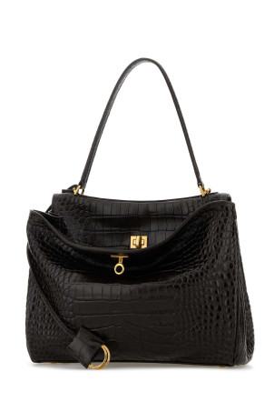 Dark brown leather Rodeo handbag BALENCIAGA (7897722AA5L)