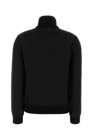 Black jacquard sweatshirt Black GUCCI (792383XJGSE) Black jacquard sweatshirt Black GUCCI (792383XJGSE)